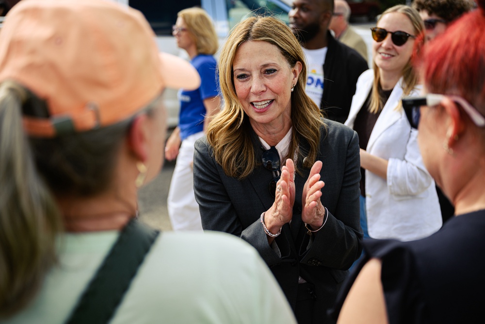 Ramaswamy, an ally of President Donald Trump, faced fierce backlash for the ad, which Acton’s campaign called a ‘disgusting smear’ using her ‘estranged, abusive mother’ (Getty Images)