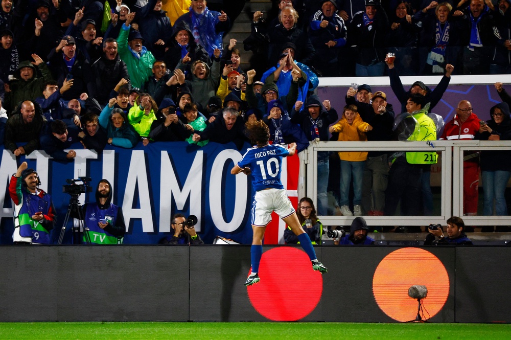 Paz produced a man of the match display to sink United with two goals and an assist (Reuters)