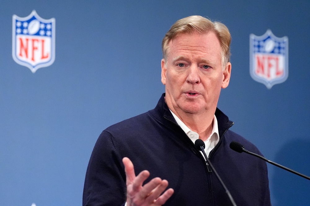Roger Goodell has spoken out following Hurts' diagnosis (AP)