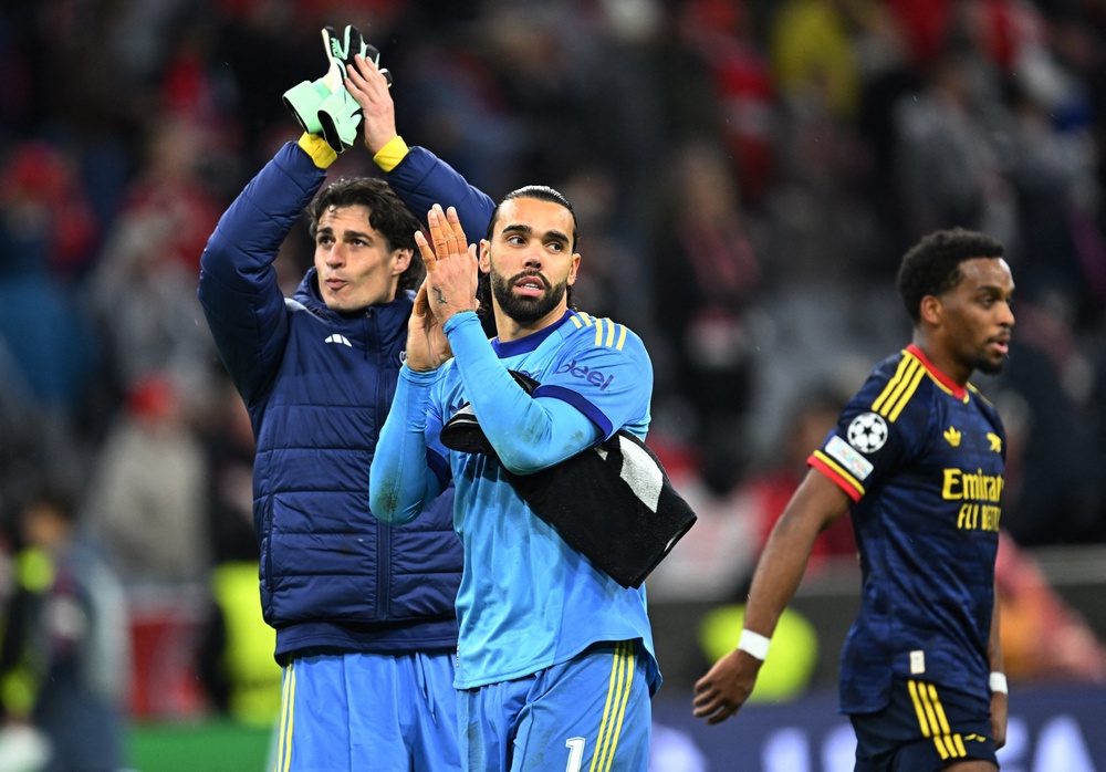 David Raya made a couple of wonderful saves (Reuters)