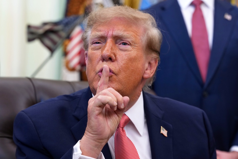 Trump’s jabs at CNN and ABC News come after the president demanded that The Independent’s White House Correspondent Andrew Feinberg be 'quiet' and asked if he was a 'sick person' (Getty Images)