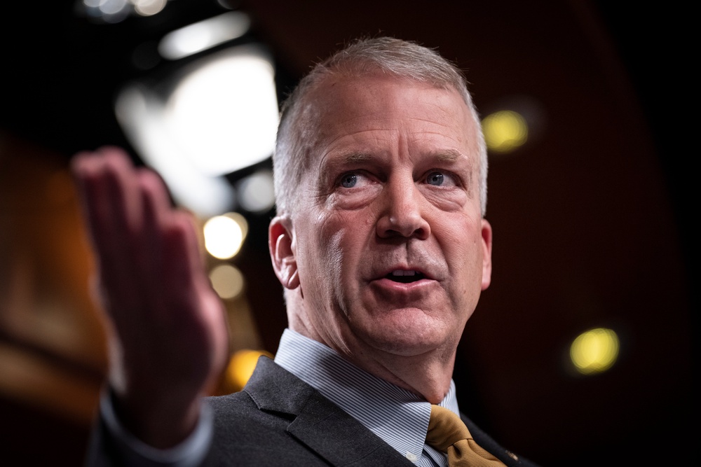 Trump has thrown his weight behind Senator Dan S. Sullivan's (pictured) campaign (Getty)