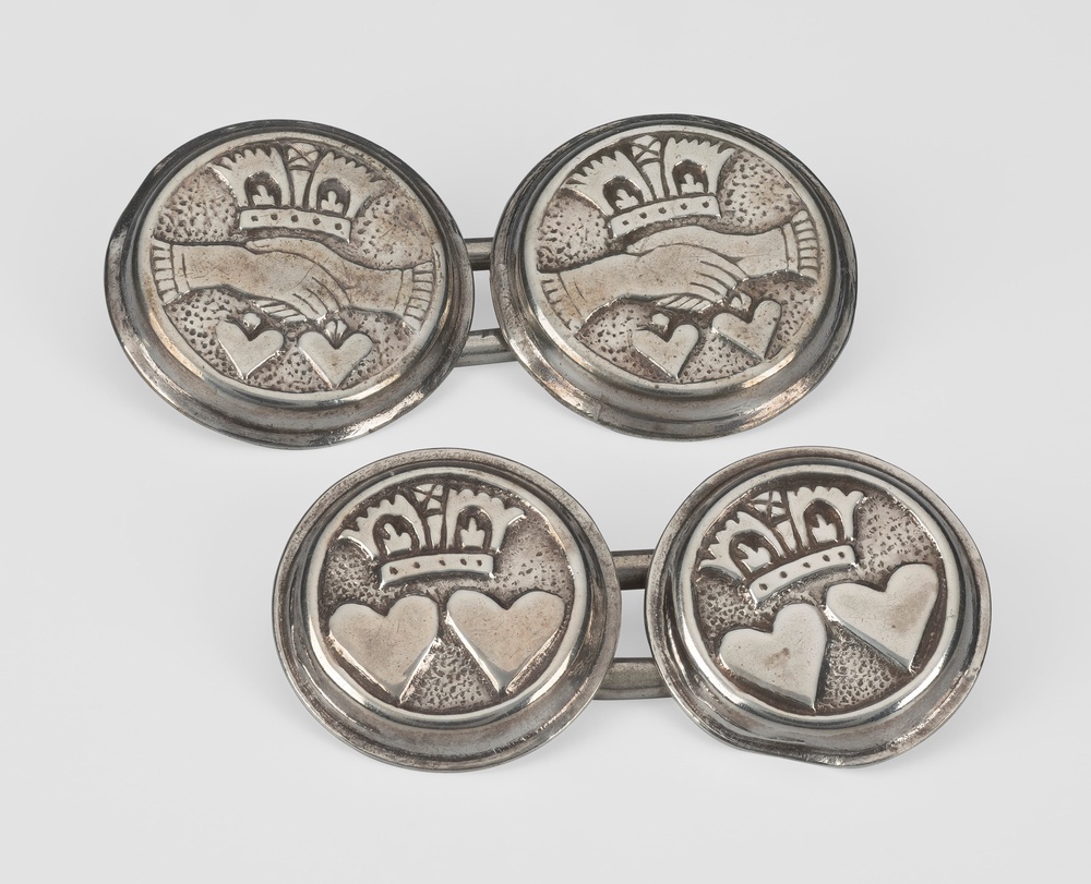 Cufflinks, dating from around 1640, said to have been worn by Charles I on the scaffold (Royal Collection Enterprises Limited 2026/Royal Collection Trust/PA)