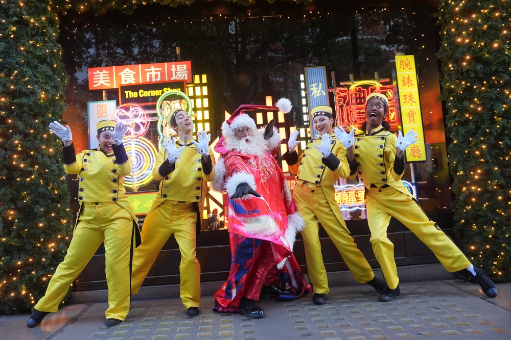 Selfridges said cities including New York and Tokyo inspired its Christmas display (Yui Mok/PA) (PA Wire)