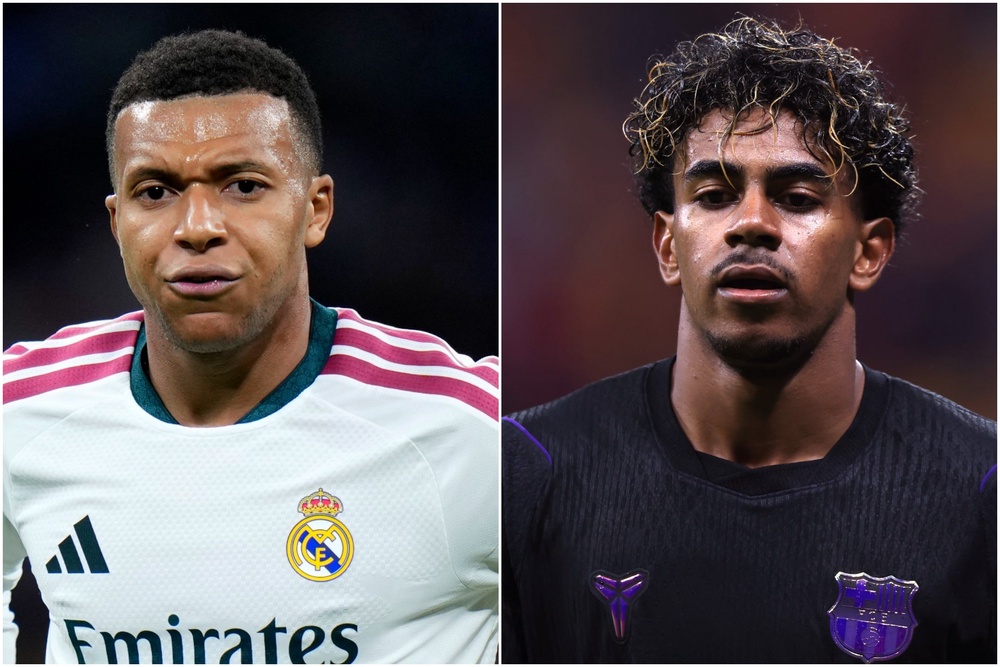 Image from: Barcelona v Real Madrid LIVE: Mbappe puts visitors ahead in febrile start to El Clasico