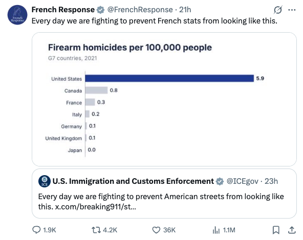 French Response hits out at ICE's comments on the riots (French Response)