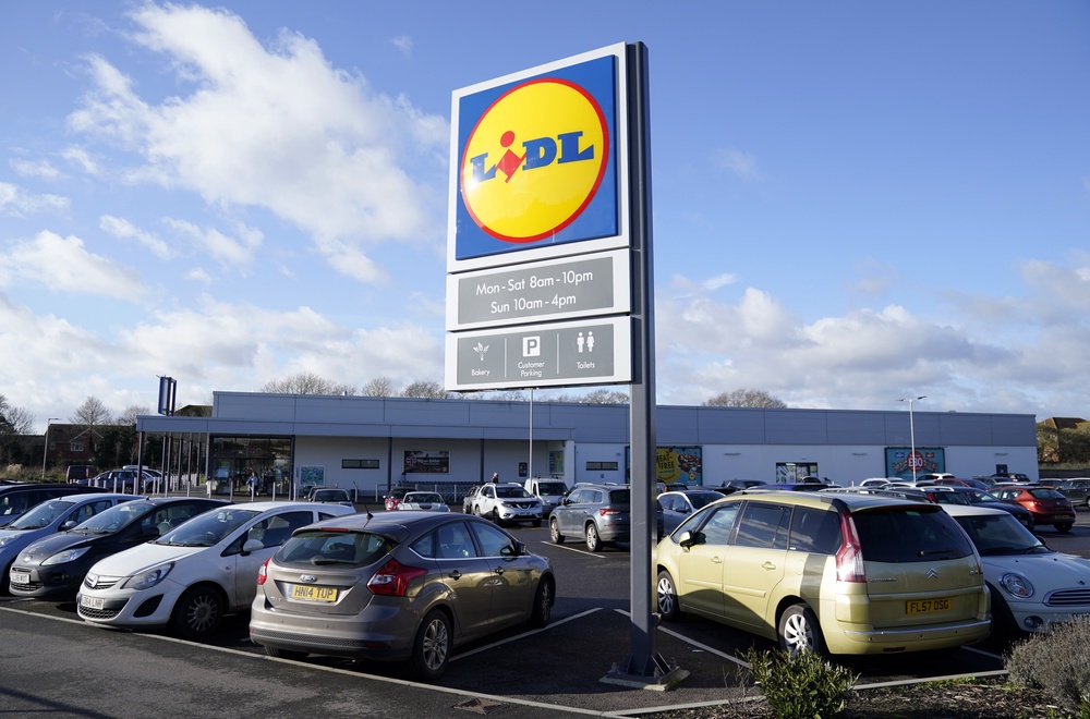 Lidl is the UK’s fifth largest supermarket chain (Andrew Matthews/PA)