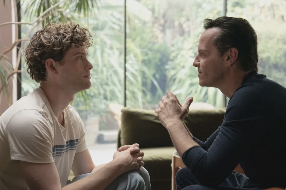 Leo Reich and Andrew Scott in ‘It Gets Worse’ (Channel 4)
