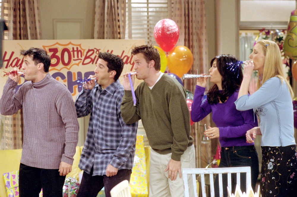 Matthew Perry and his five co-stars secured a $1m-per-episode deal ahead of the show’s final season (Getty)
