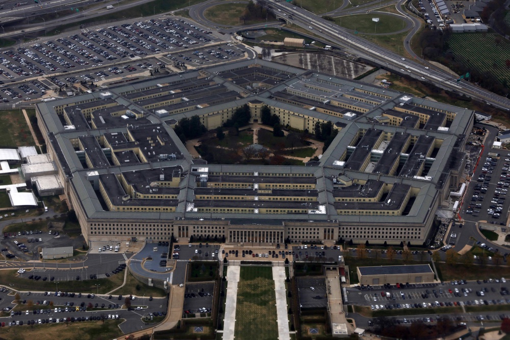 A Defense Department spokesperson told The Post: ‘Accidents happen. We are grateful no one was harmed, and the globe is being repaired’ (Getty)