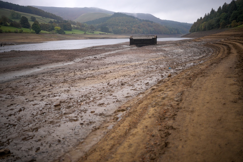 The majority of England remains in drought, with 18 reservoir groups reportedly less than half full (Getty)