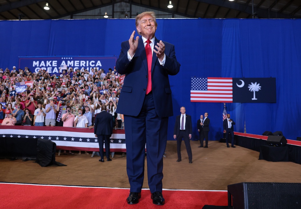 ‘I only wish I could have had an ad like that against somebody’ Trump said (Getty)