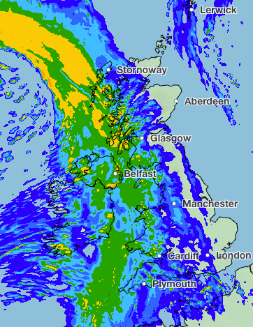 Storm Boelo and Austen will bring heavy rain across the country (Met Office)