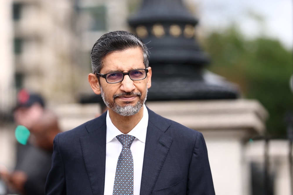 Asked about the name change by Trump, Google CEO Sundar Pichai supposedly answered: 'No, no, no' (Getty)