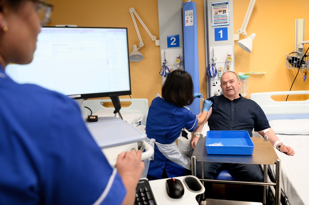 Tony Chapman has been cancer-free since taking part in the trial and finishing treatment at the NIHR Cambridge Clinical Research Facility last year (Cambridge University Hospitals NHS Foundation Trust)