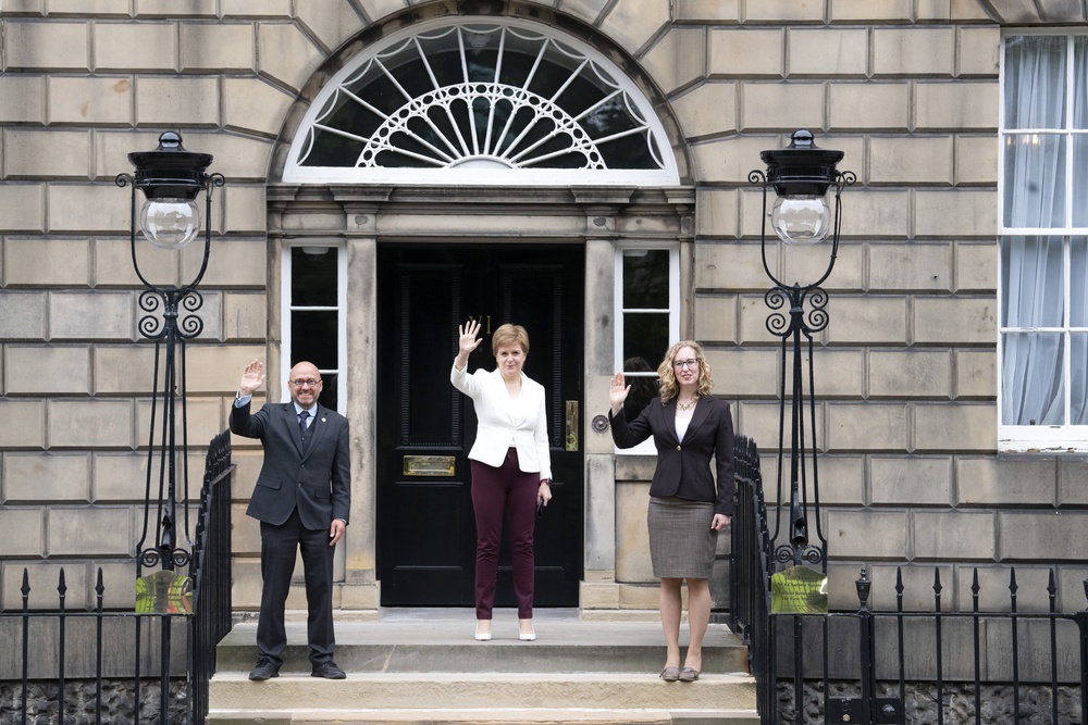 The Greens went into government with the SNP after the 2021 Holyrood election (Lesley Martin/PA) (PA Archive)