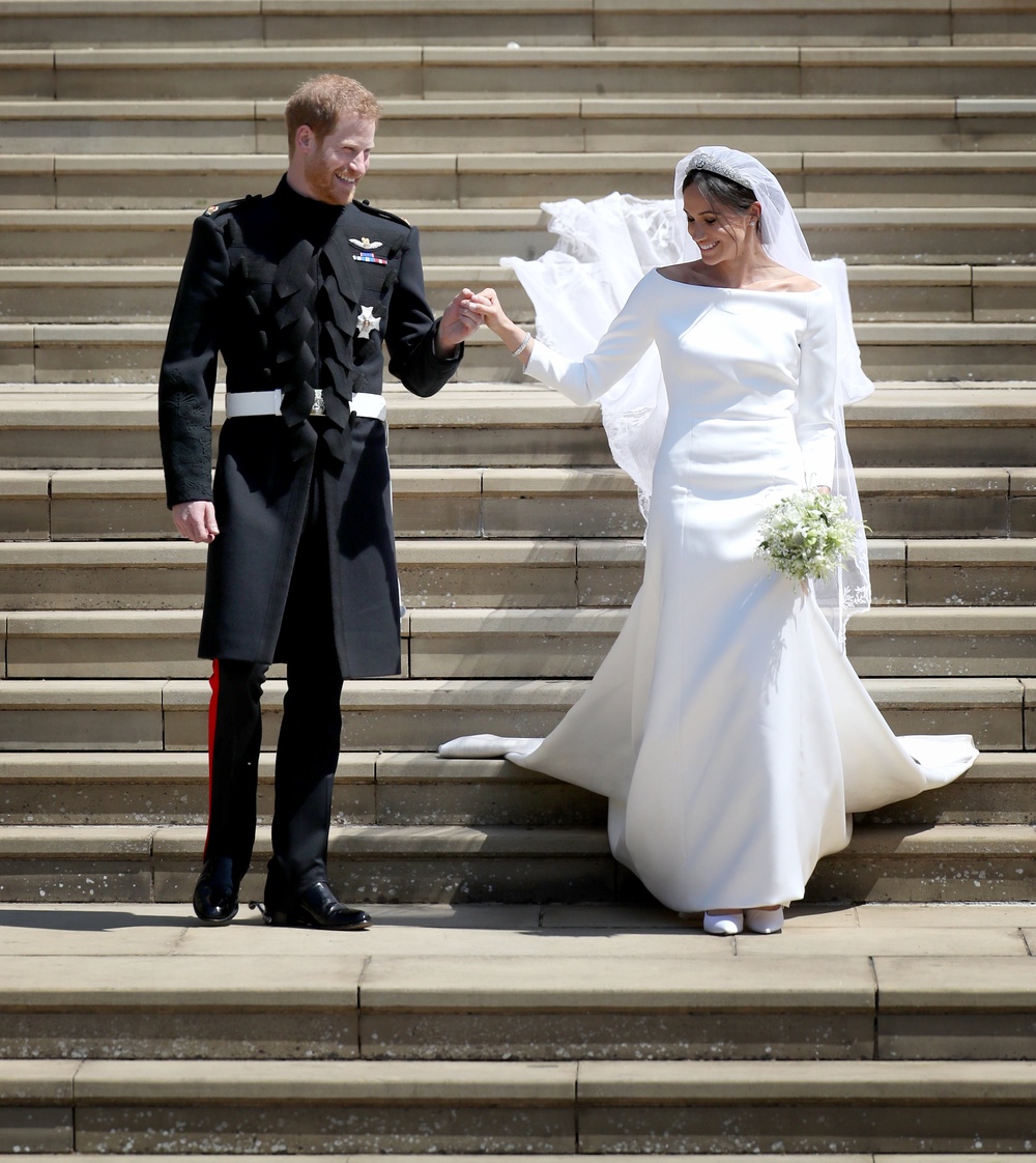The Duke and Duchess of Sussex on their wedding day (Jane Barlow/PA) (PA Archive)