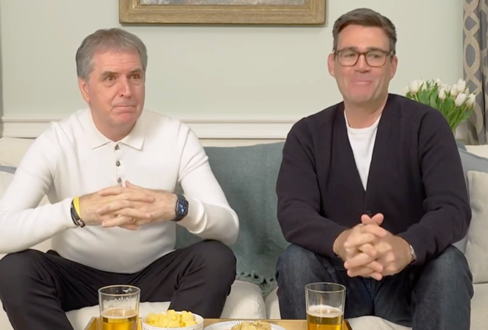 Burnham was joined by his friend and Liverpool City mayor Steve Rotherham (Channel 4/Gogglebox)