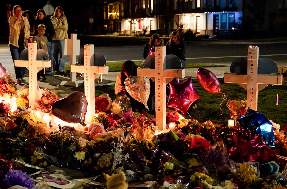 Despite police crediting him with saving dozens of lives at the 400-student school, Giamanco says he is haunted by the victims he could not protect and wants to apologize to their families for ‘not saving their babies’ (Reuters)