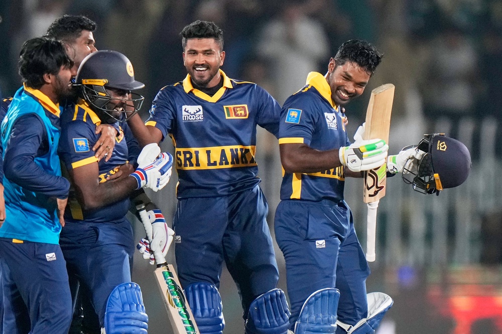 Sri Lanka pulled off an unforgettable run chase on Thursday (Anjum Naveed/AP) (AP)