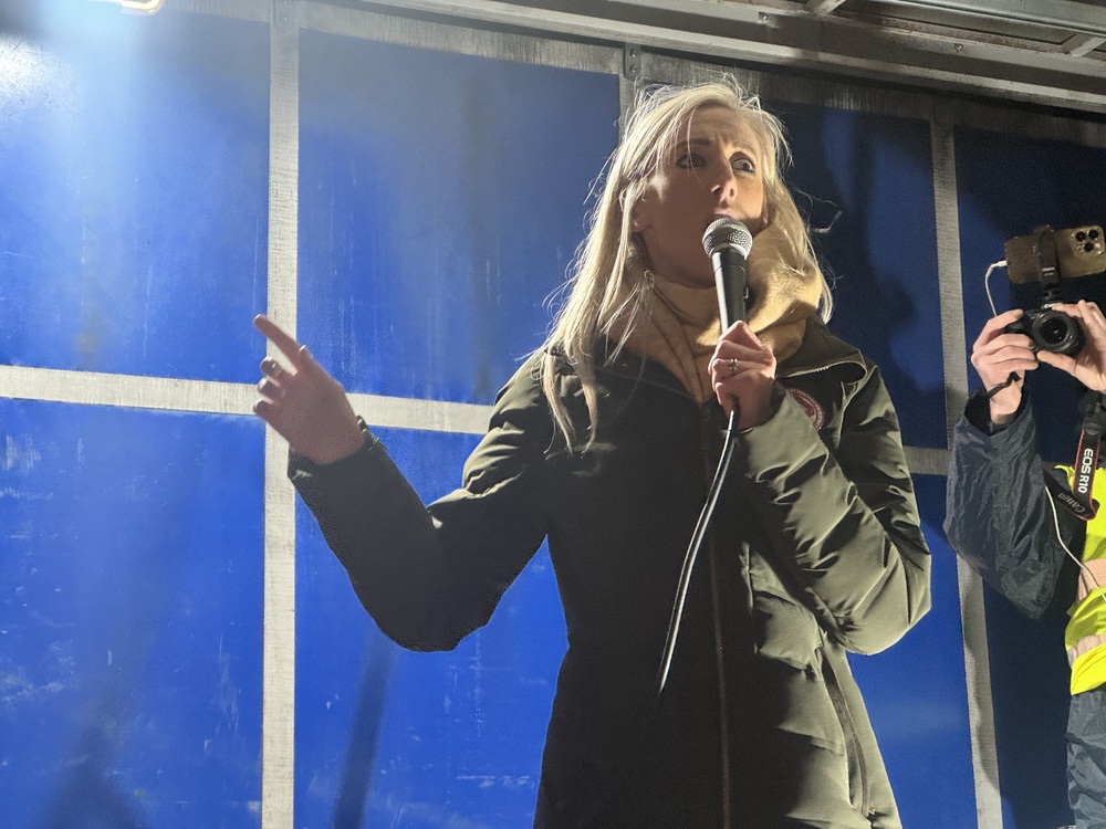Ms Lockhart addressed an Orange Order parade in Portadown, Co Armagh (PA) (PA Wire)