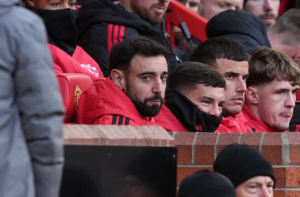 Bruno Fernandes was left on the substitutes’ bench (PA Wire)