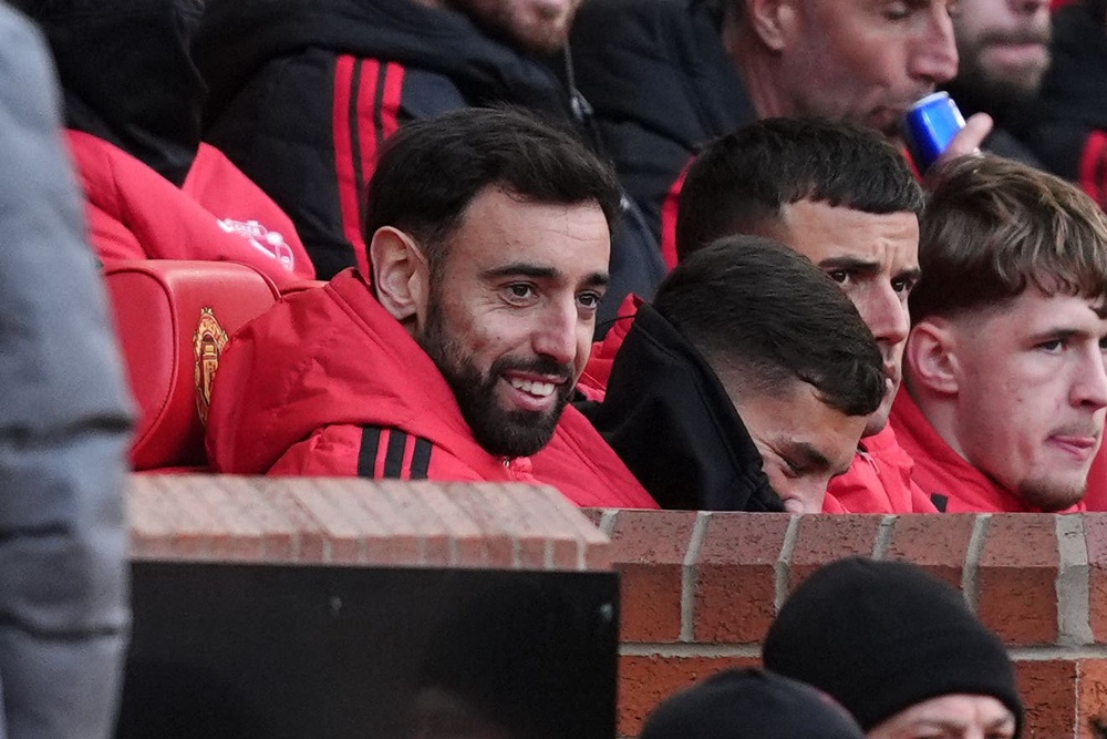Bruno Fernandes stayed on the bench against Bournemouth (PA Wire)