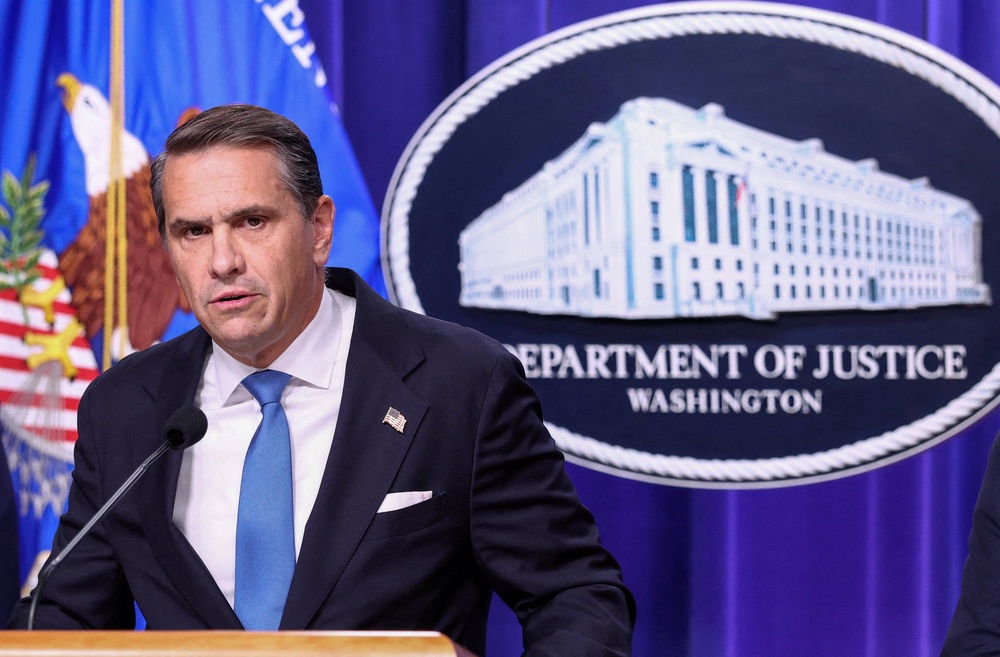 Attorney General Todd Blanche has left open the possibility that the Justice Department might try to block states from certifying votes in the midterm elections (Reuters)