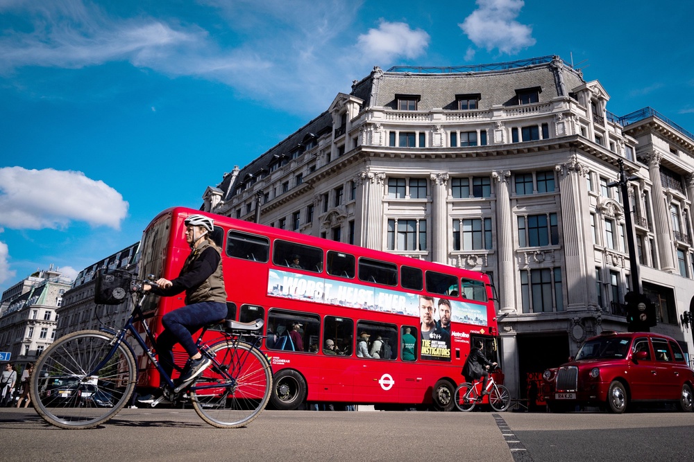 Buses, taxis, private hire vehicles, private motorised vehicles and  cycles are no longer allowed through  part of London’s Oxford Street (Aaron Chown/PA) (PA Archive)