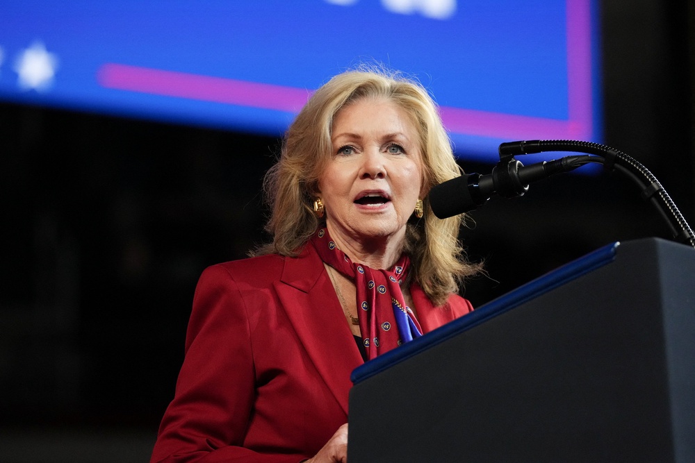 Blackburn is on course to beat Democratic rival Jerri Green, according to the latest polling (Reuters)