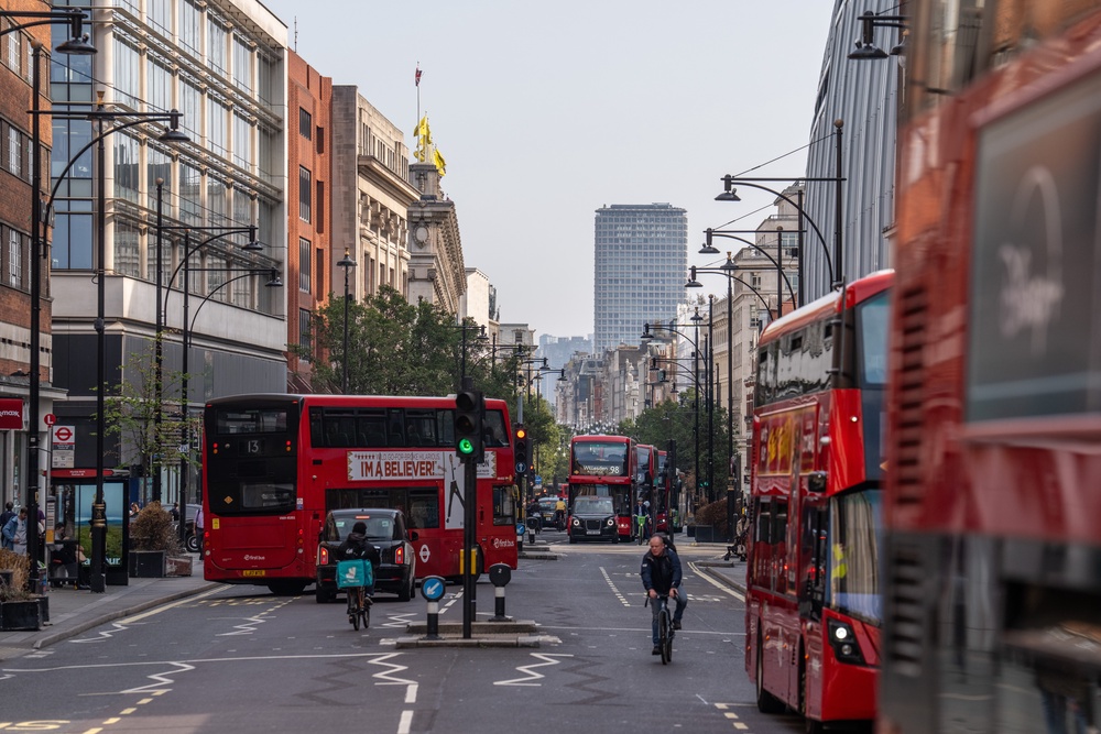 Buses, taxis, bikes and other vehicles will be diverted from the high street (Getty)
