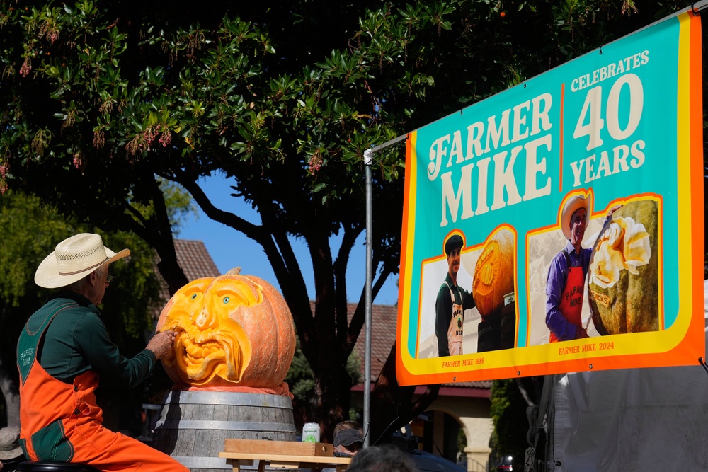 'Farmer Mike' in action (AP)