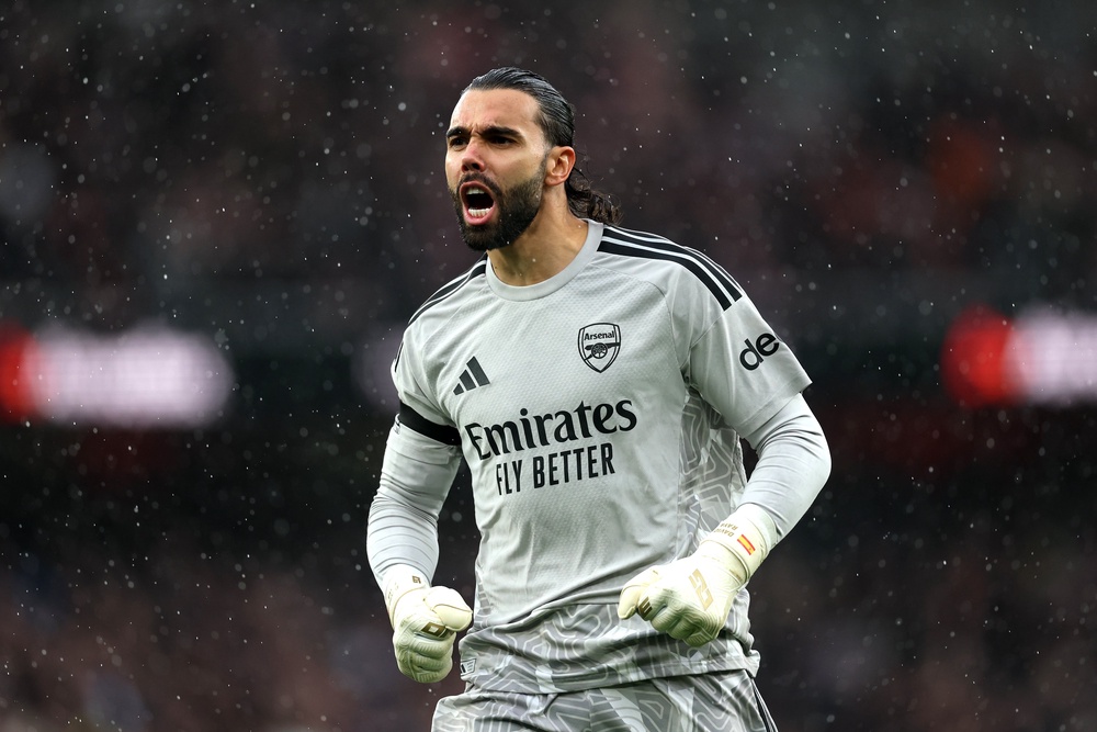 Arsenal and Spain goalkeeper David Raya will hope to win the men’s award (Getty)
