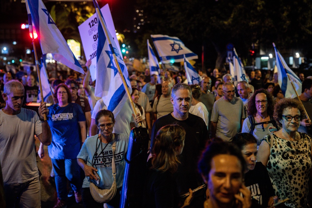 Some 72% of Israelis believe Netanyahu should take responsibility for the events of October 7 and resign, according to 2025 polling (Getty)