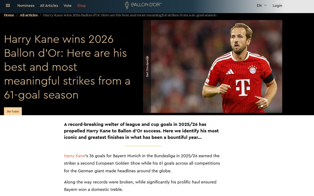 Image from: Ballon d’Or 2026 LIVE: London ceremony delayed with Kane, Yamal and Mbappe bidding to be world’s best footballer