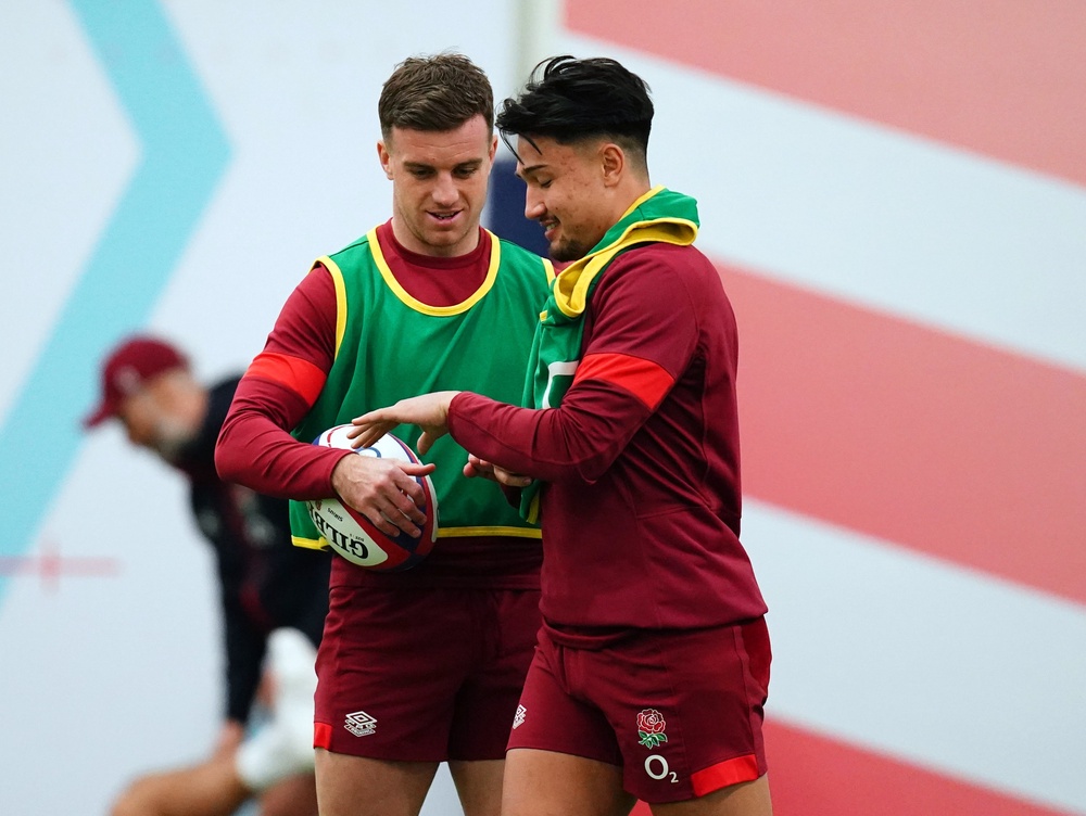 George Ford (left) and Marcus Smith (right) are in contention to start at fly-half if Fin Smith is ruled out (John Walton/PA) (PA Archive)