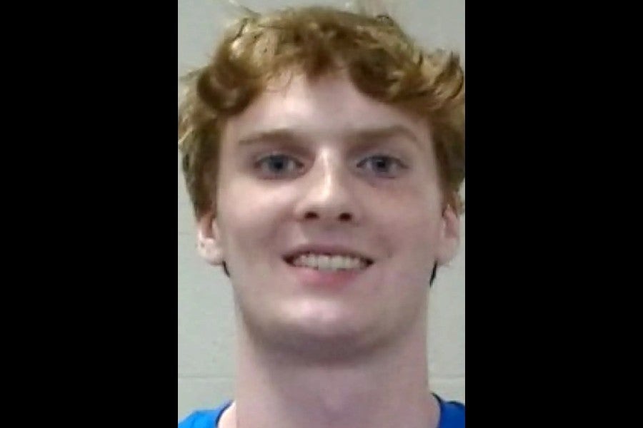 James Douglas Vandenberg, 19, was arrested on a rape charge on October 24, according to Wichita State University police (Sedgwick County Jail)