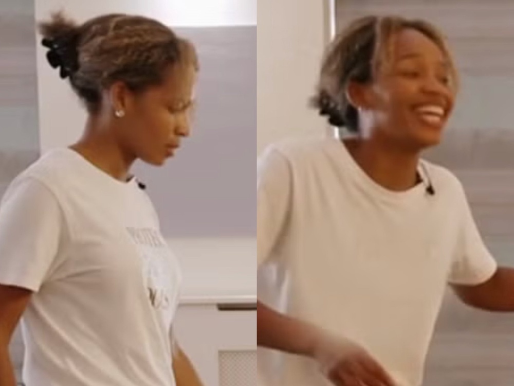 Bethany Antonia's pro-trans t-shirt had slogan removed (BBC)