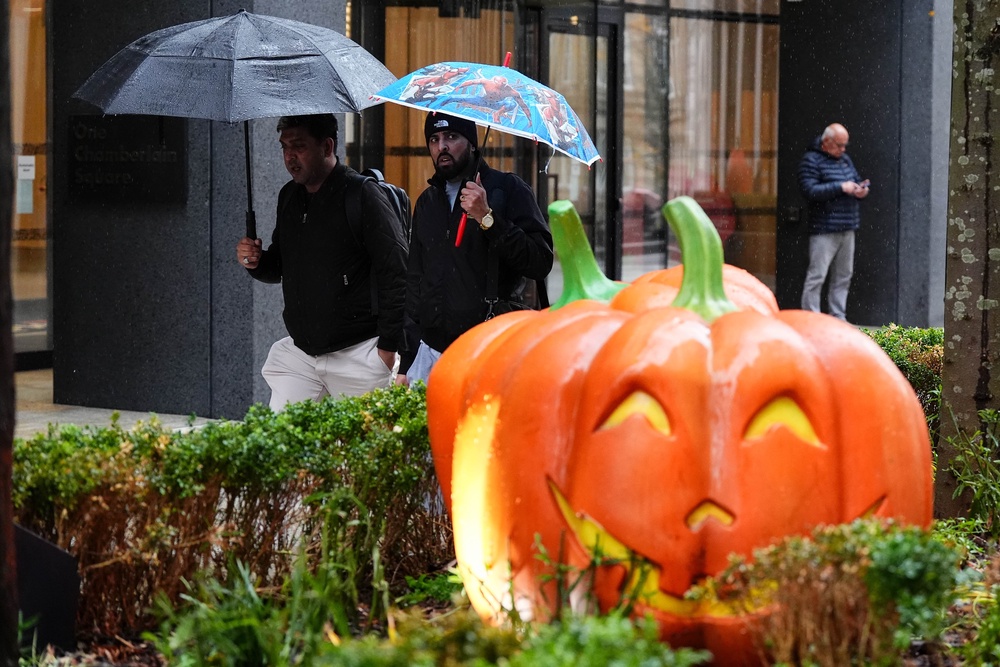 People planning to go out for Halloween should monitor weather updates to stay safe, the Met Office said (Jacob King/PA) (PA Wire)