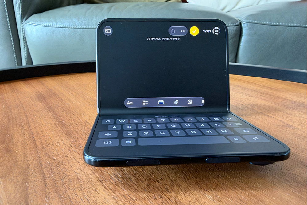 It's cool to use it like a laptop, but I rarely did so (Alex Lee/The Independent)