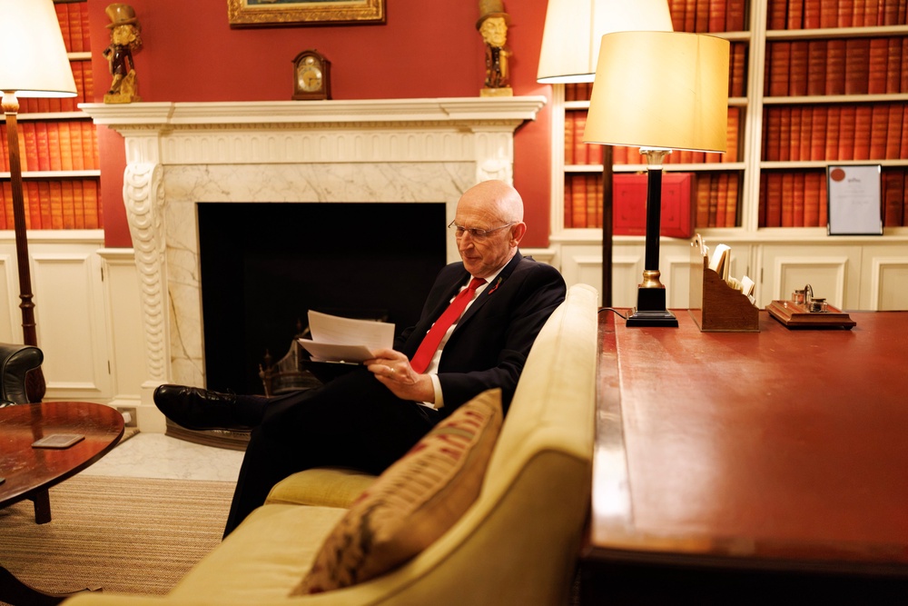 John Healey prepares for his first Budget as chancellor (Lauren Hurley/No 10 Downing Street)