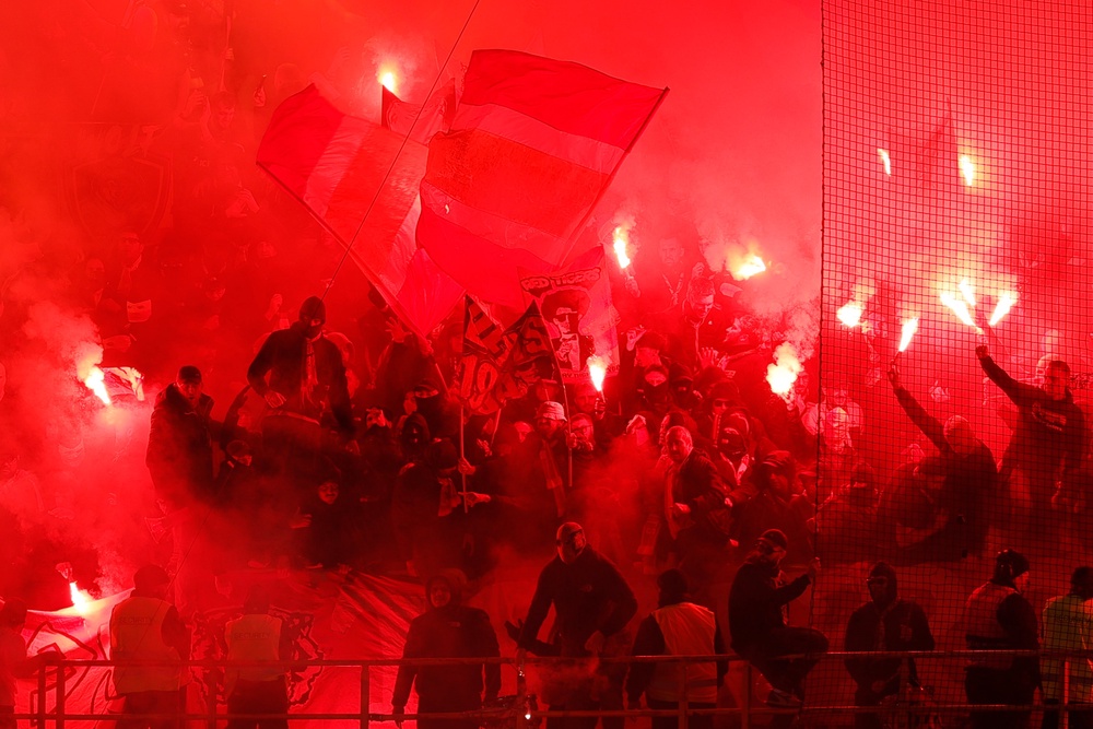 Lens fans have been banned from attending two Champions League away matches (AP)