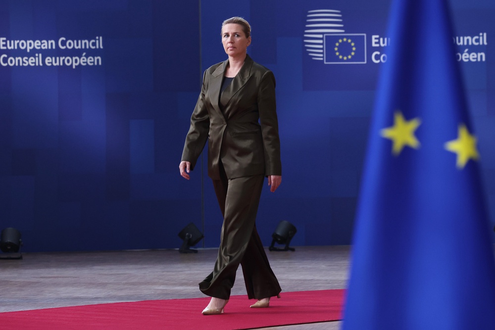 Denmark's prime minister Mette Frederiksen criticised the move (AP)