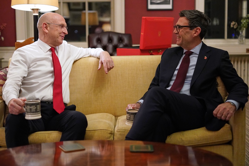Prime Minister Andy Burnham and Chancellor John Healey meeting at No 11 Downing Street ahead of the Budget (Alberto Pezzali/PA) (PA Wire)