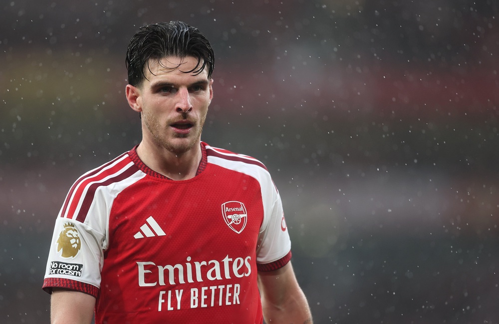 Declan Rice is among the trio now in doubt to face Liverpool on Sunday (Getty)