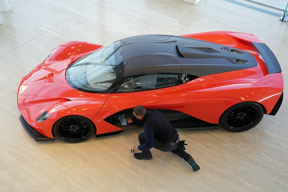 The Valhalla is Aston Martin’s first plug-in hybrid mid-engine supercar (Owen Humphreys/PA) (PA Archive)