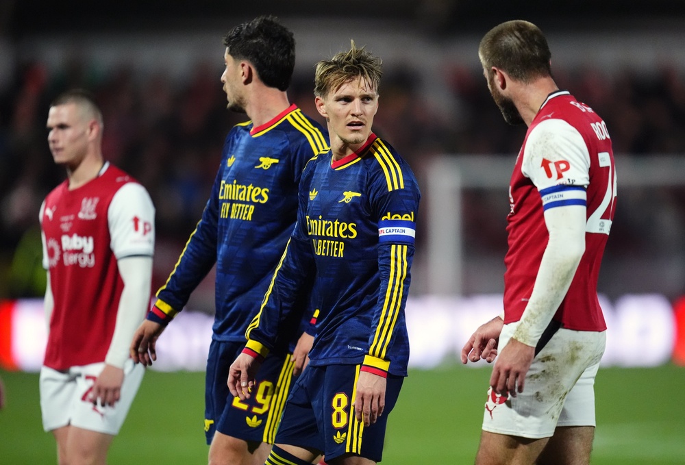 Arsenal suffered a shock upset defeat away at Fleetwood - losing on penalties to crash out of the Carabao Cup (PA)