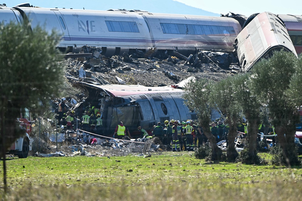 At least 46 people are feared to be dead after two high-speed trains collided in the Spanish capital (AFP/Getty)