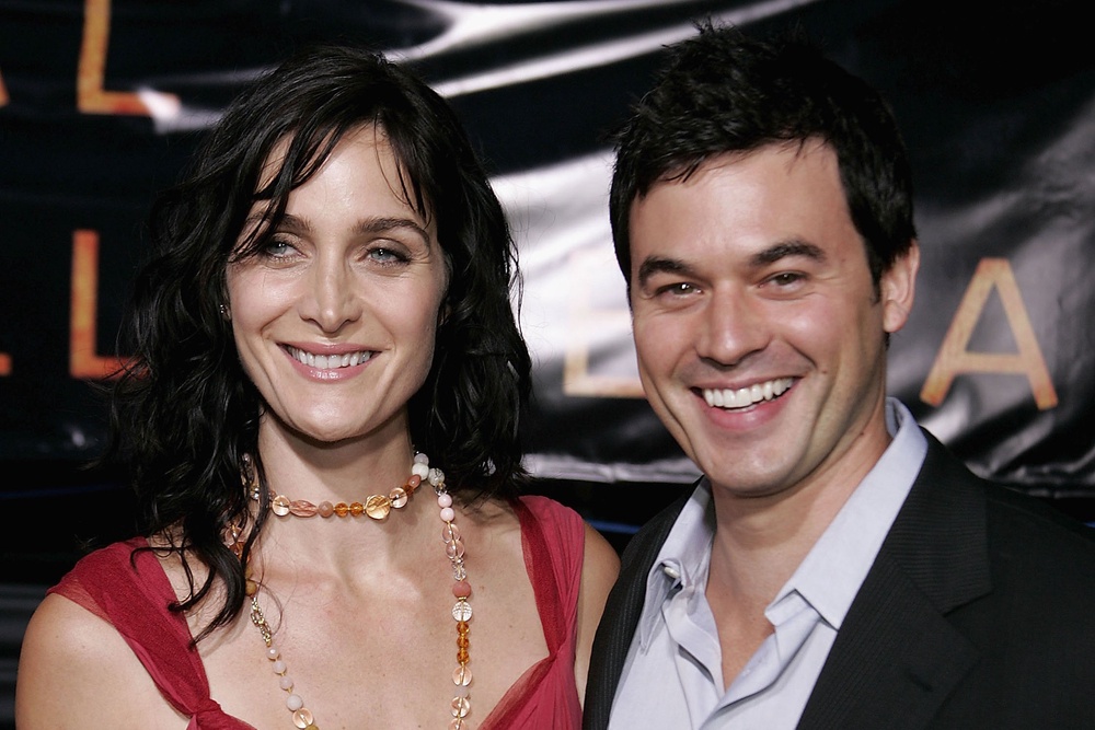 Moss with her husband Steven Roy (Getty)