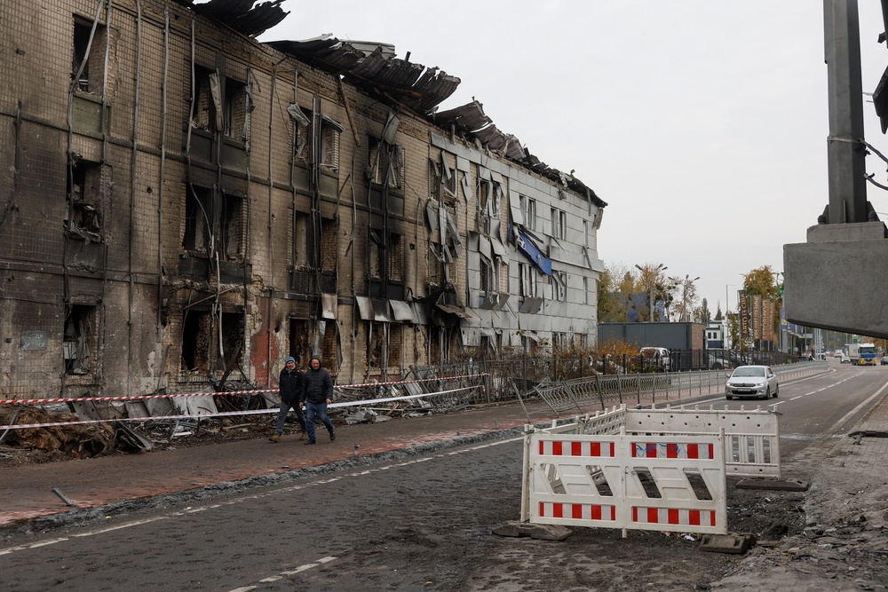 Russian continues to launch strikes on Ukraine’s capital in Kyiv, despite looming peace talks (Reuters)